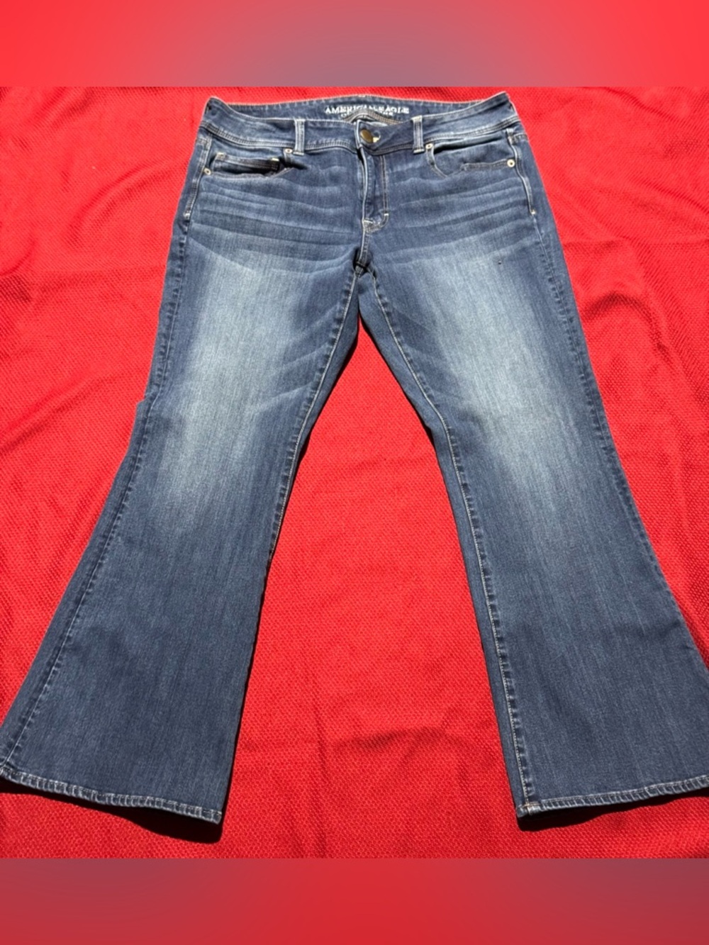 American Eagle Outfitters Women’s Dark Blue Flare Jeans